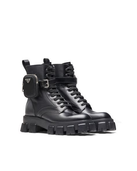 botas de hombre prada|Prada nylon combat boots.